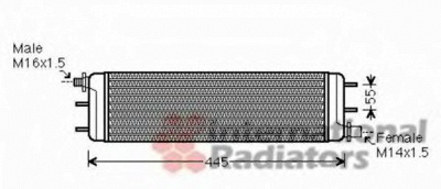 VAN WEZEL 30003532 -  масляный радиатор, двигательное масло